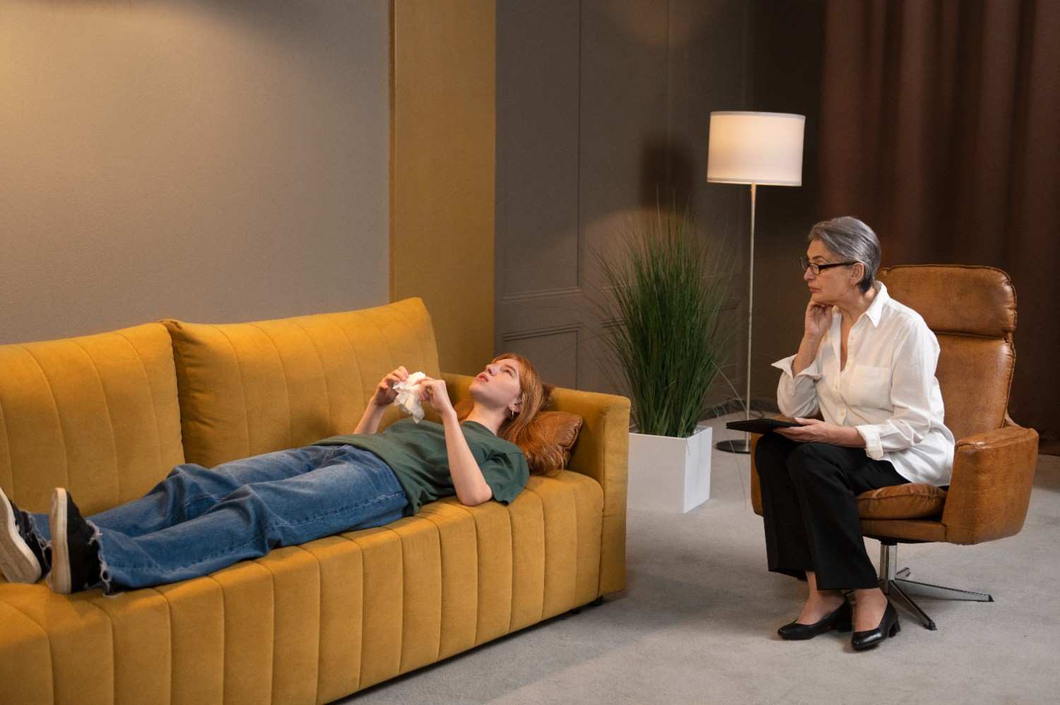 Ketamine-assisted psychotherapy session